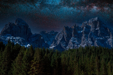 Sternenhimmel Dolomiten