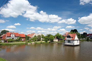 Fototapeta premium House on the water, Poland, europe