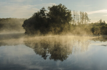 fog on the river
