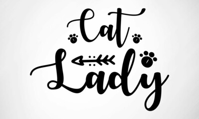 Cat Lady SVG cut file