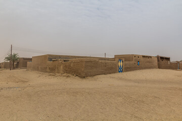 Nubian village on a sandy island in the river Nile near Abri, Sudan
