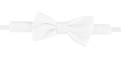 Stylish elegant bow tie isolated on white