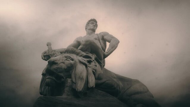 Monument - won over a lion