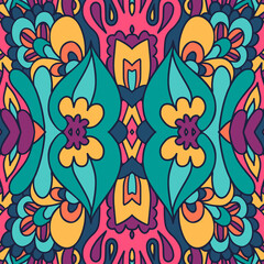 Carnival colorful pattern fabric. Psychedelic creative layout. Fashion ethnic design.