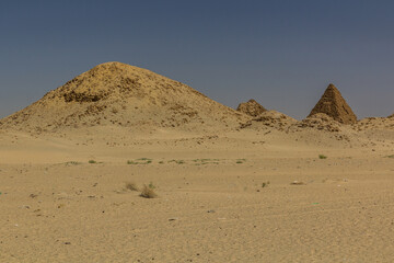 Nuri pyramids in the desert near Karima town, Sudan