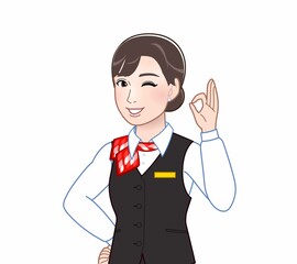 サービス業の女性