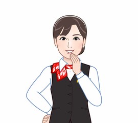 サービス業の女性