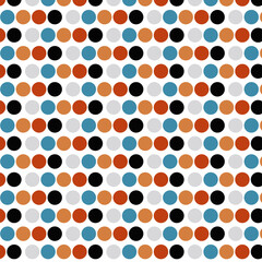 patrón con circulos multicolor