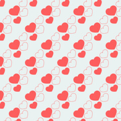 fondo con patrón de corazones