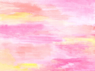 Pink Sky Watercolor Brush Stroke Background