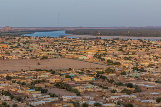 Aerial View Of Karima Town, Sudan