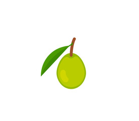 Olive vector isolated icon. Emoji illustration. Olive vector emoticon