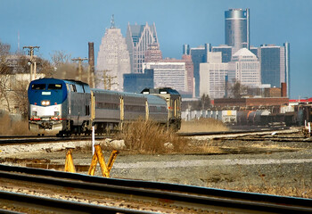 Passenger Train out of Detroit to Chicago