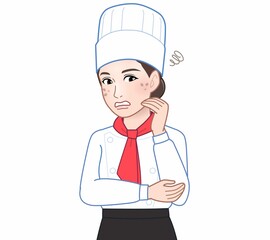 パティシエの女性