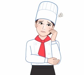 パティシエの女性