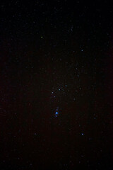 The Constellation of Orion and surrounding stars