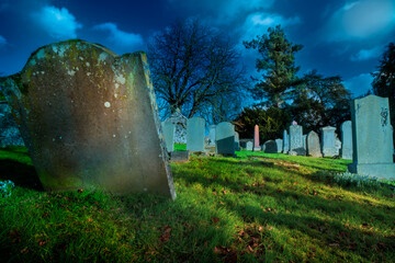 Kincardine Graveyard. St Lolan's Church And Burial Ground. County Stirling. Scotland. U.K. Site of...