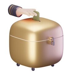 Charity 3D Render Illustration