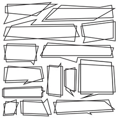 Vector Collection Set of Dialog Box Designs