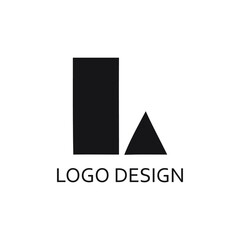 simple letter l company logo template