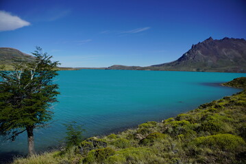 Fototapeta na wymiar Lago azul, Perito Moreno