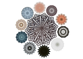 Kunstblüten+Rosette