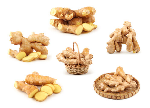 set of ginger  isolated