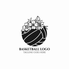 Flower basketball logo