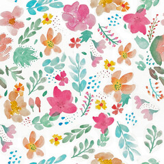 Pattern spring flowers