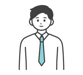 男性社員のイラスト素材