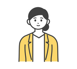 女性社員のイラスト素材