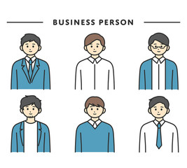 男性社員のイラスト素材