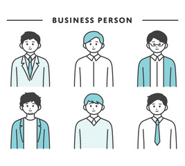 男性社員のイラスト素材