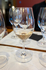 Wine cellars tour with white and red wines tasting in Montepulciano, Tuscany, Italy