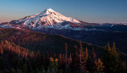 Mt Jefferson Oregon sunset © DarkLab Enterprises