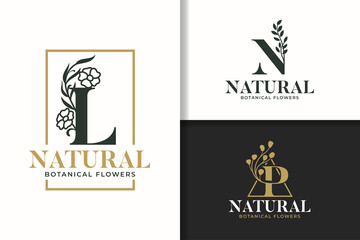 Monogram logo letter L, N, and P natural design
