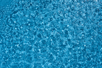 Shining blue water ripple background. Summer concept.