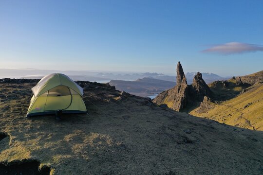 Camping On Top Of A Mountain, The Storr, Isle Of Skye, Scotland