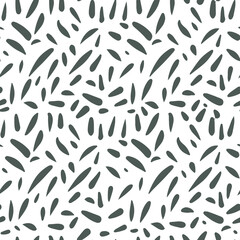 Fototapeta premium Abstract composition. Hand-drawn ornament. Gray abstract ornament on white background Background, wallpaper. For textile prints or wrapping paper 