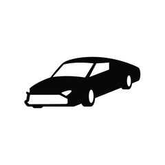 Car icon vector isolated on white, vehicle sign and symbol illustration.