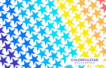 Colorful of Star Abstract Trendy Background