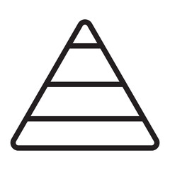 pyramid graphic line icon