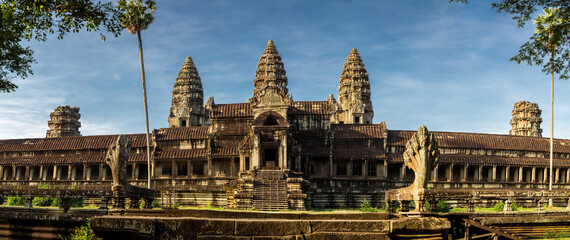 Panorama of Angkor Wat Temple