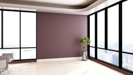 blank wall for logo mockup