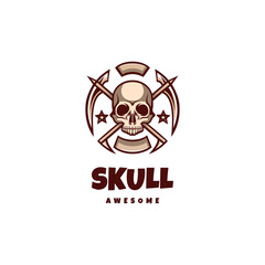 Illustration vector graphic of Skull, good for logo design