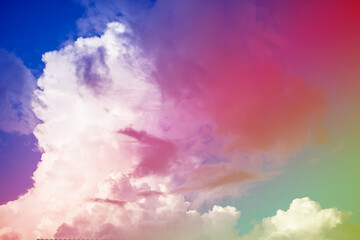 Beautiful colorful sky and clouds background.