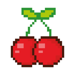 cherry fruit pixel