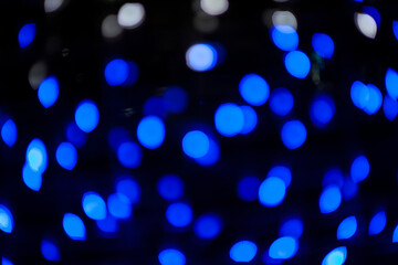 Blurred lights  bokeh at night.