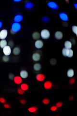 Blurred lights  bokeh at night.