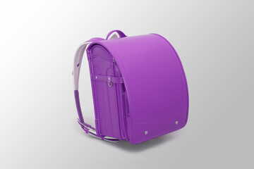 紫色のランドセル　白バック